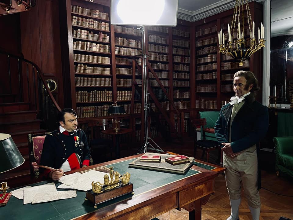 Christophe Maziere lors du tournage de L'Europe des merveilles